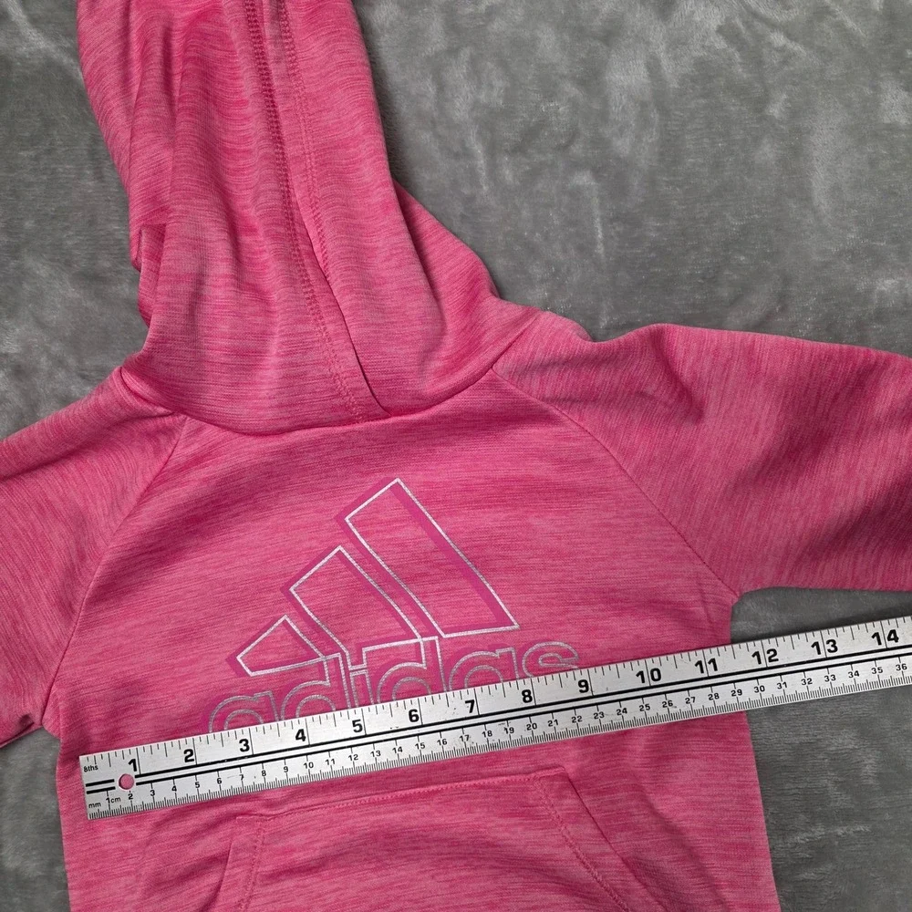 Adidas Toddler Girls 2PC Tracksuit Hoodie Jogger Set 3T Pink‎